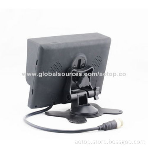7-inch Car Rear-view LCD Panel with Remote Control, Multi-language/OSD Menu/OSD Menu/Sunshade Design